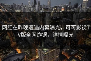 网红在昨晚遭遇内幕曝光，可可影视TV版全网炸锅，详情曝光
